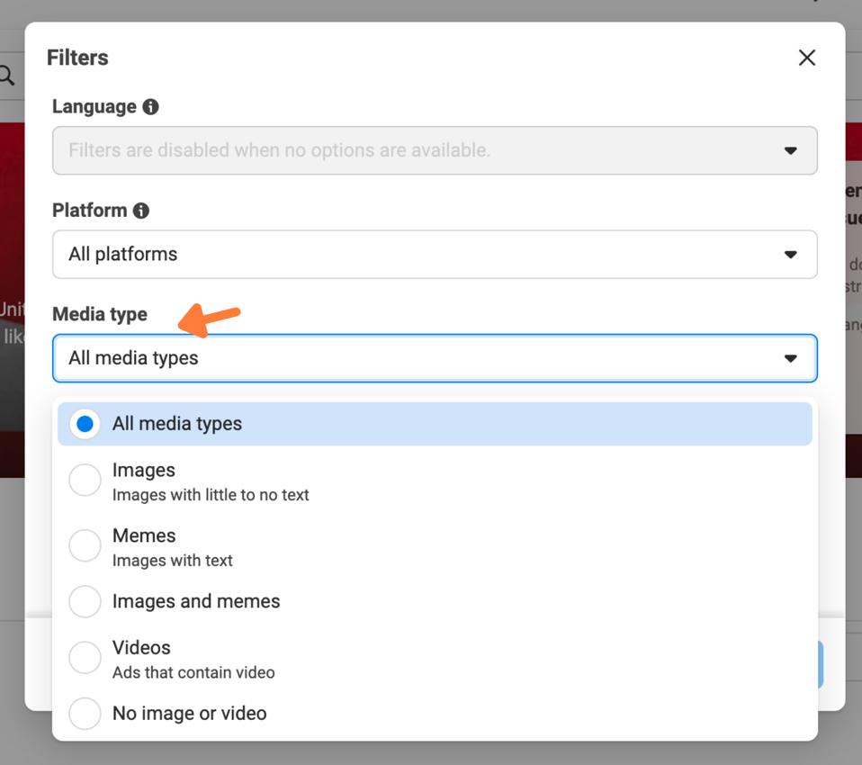 You can now narrow your search results according to whether they contain pictures, memes, videos, or transcriptions of videos.