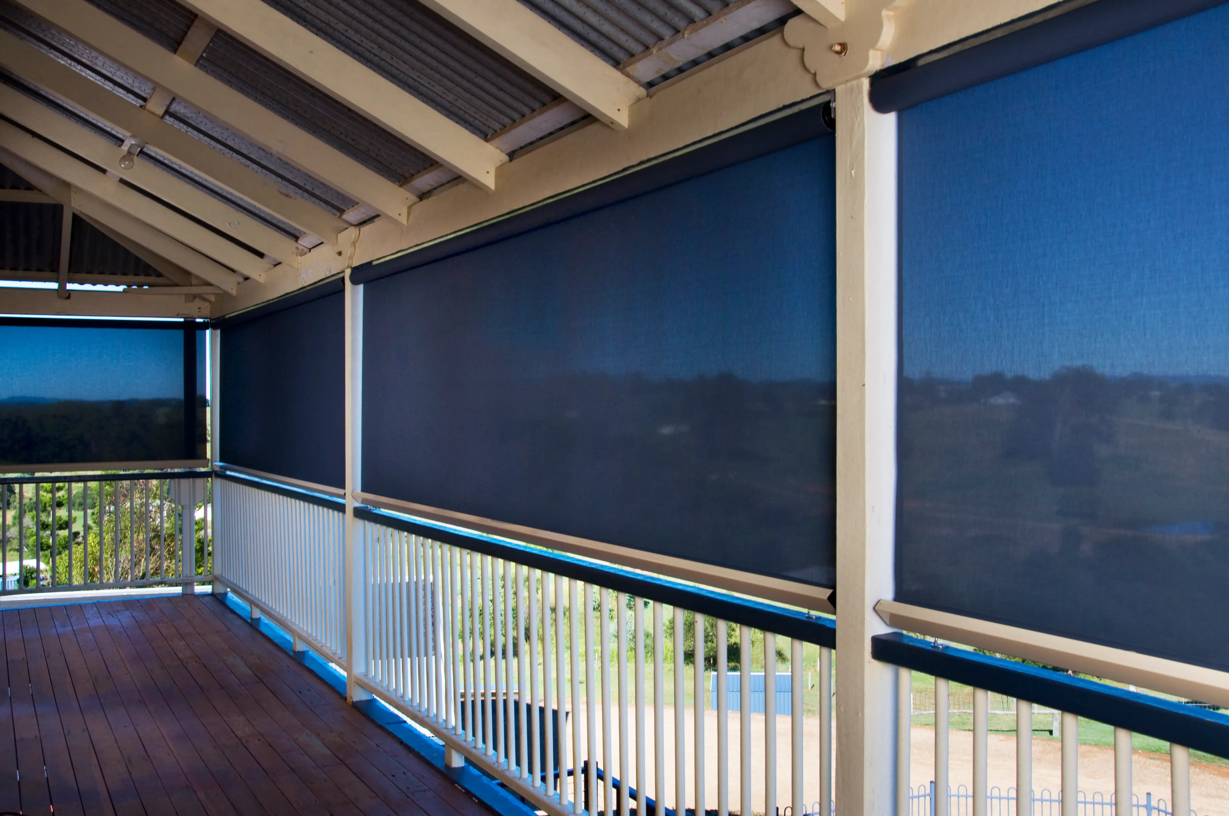 Outdoor Blinds are perfect for balconies