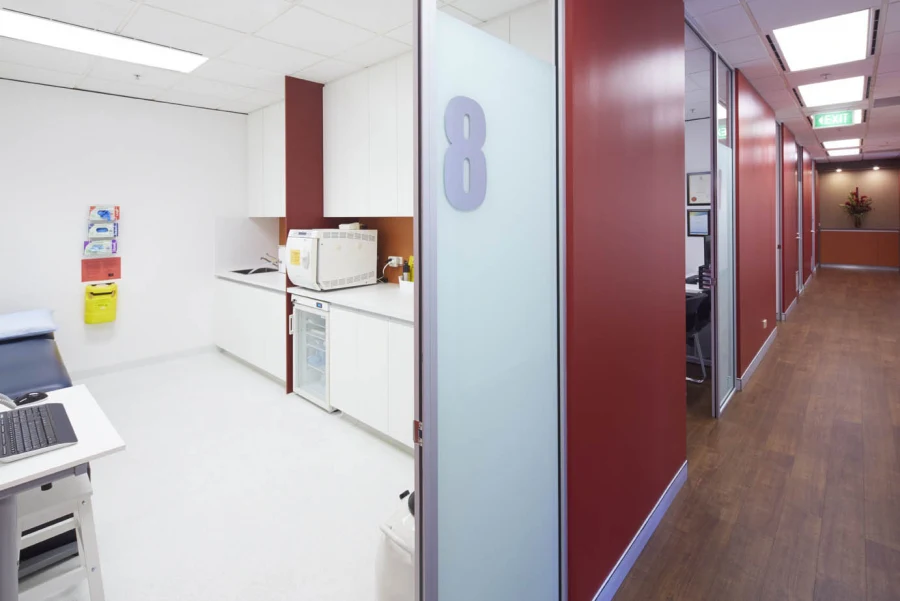 Steri room & clinic common area