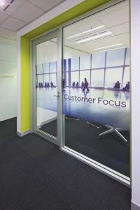 Graphics to convey corporate messages