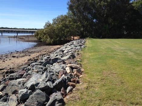 Revetment wall construction and repairs