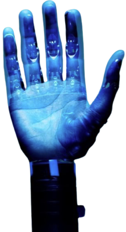 Futuristic robotic hand