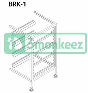 3Monkeez BRK-1 Glass Rack Storage Add On Bay