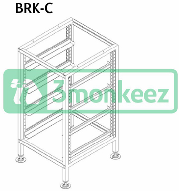 3Monkeez BRK-C Underbench Glass Rack Storage