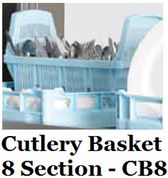 Hobart CB8 8 Section Cutlery Basket