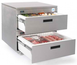 Adande VCR2-CW Standard Double Drawer Rear Engine Solid Work Top