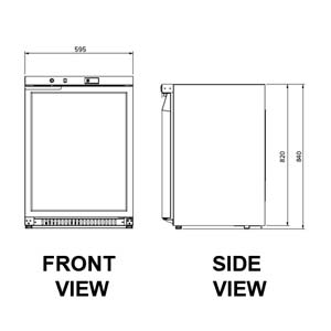 Airex AXF.UC.1 Under Counter 1 Door Freezer