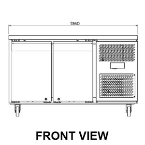 Airex AXF.UCGN.2 Under Counter 2 Door Freezer