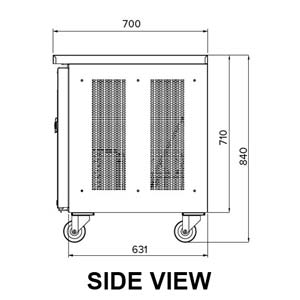 Airex AXF.UCGN.2 Under Counter 2 Door Freezer