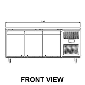 Airex AXF.UCGN.3 Under Counter 3 Door Freezer