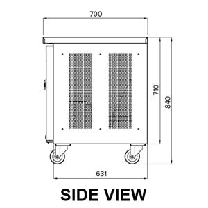 Airex AXF.UCGN.3 Under Counter 3 Door Freezer