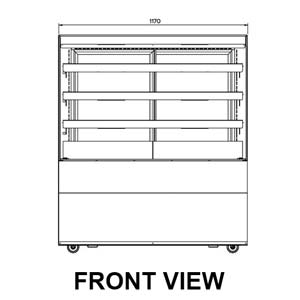 Airex AXH.FDFSSQ.12 Heated Food Display 1200mm