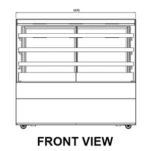 Airex AXH.FDFSSQ.15 Heated Food Display 1500mm