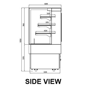 Airex AXH.FDFSSQ.15 Heated Food Display 1500mm