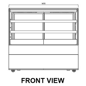 Airex AXR.FDFSSQ.15 Cold Food Display 1500mm