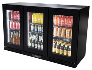 Airex AXR.MEBBC.3D Refrigerated 3 Door Back Bar