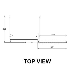 Airex AXR.MECT.1.0994 Counter Top Single Glass Door Merchandiser Fridge