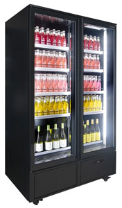 Airex AXR.MEUR.2D Upright 2 Door Merchandiser Fridge