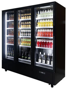 Airex AXR.MEUR.3D Upright 3 Door Merchandiser Fridge