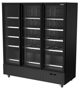 Airex AXR.MEUR.3D  Upright 3 Door Merchandiser Fridge