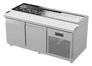 Airex AXR.PM.1740 2 Door Pizza Preparation Fridge