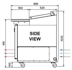 Airex AXR.PM.2450 3 Door Pizza Preparation Fridge