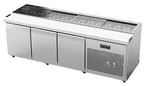 Airex AXR.PM.2450 3 Door Pizza Preparation Fridge