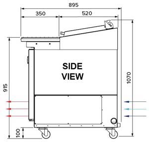 Airex AXR.PM.1740 2 Door Pizza Preparation Fridge