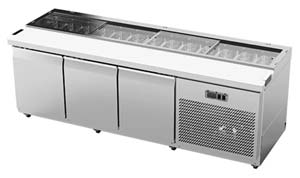 Airex AXR.SW.2450 3 Door Sandwich Preparation Fridge