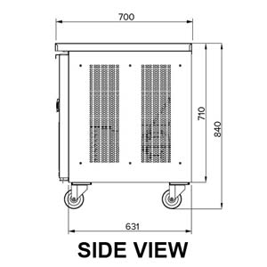 Airex AXR.UCGN.4 Under Counter 4 Solid Door Fridge