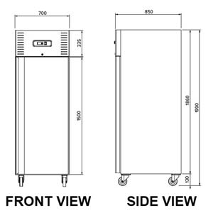 Airex AXF.URGN.1 Upright 1 Door Freezer