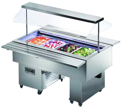 Tecfrigo Isola 4 VT INOX Mobile Salad Bar