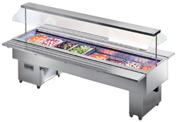 Tecfrigo Isola 6 VT INOX Mobile Salad Bar