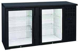 Anvil Aire BBZ0200 2 Door Glass Door Back Bar Fridge