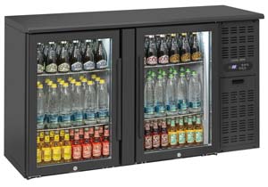 Anvil Aire BBZ0200 2 Door Glass Door Back Bar Fridge