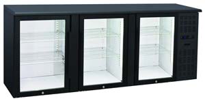 Anvil Aire BBZ0300 3 Door Glass Door Back Bar Fridge