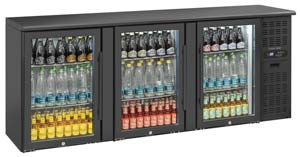 Anvil Aire BBZ0300 3 Door Glass Door Back Bar Fridge