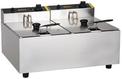 Apuro DL891-A Double Basket Deep Fryer