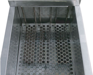 Austheat AF812R Single Pan Two Basket Floor Model Fryers
