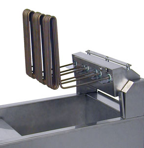Austheat AF812R Single Pan Two Basket Floor Model Fryers