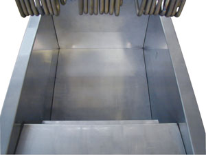 Austheat AF812R Single Pan Two Basket Floor Model Fryers