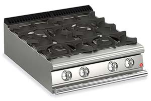 Baron Queen7 Q70PC/G8005 4 Burner Gas Cook Top