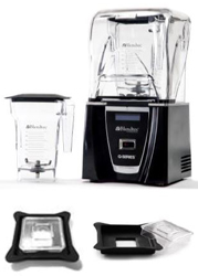 Blendtec Connoisseur 825 On Counter FourSide Jar Blender Package