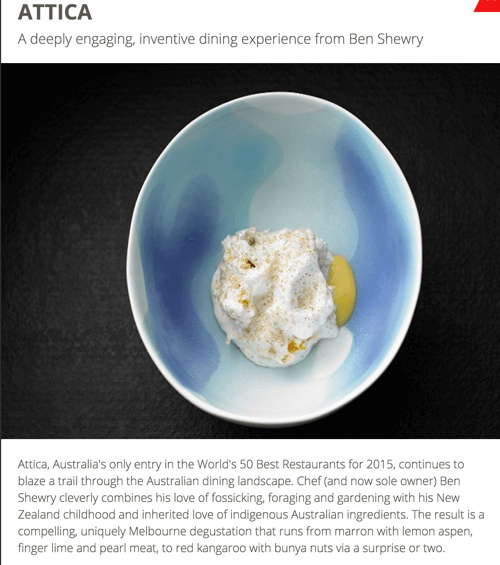 The Top 100 Restaurants in Australia 2016