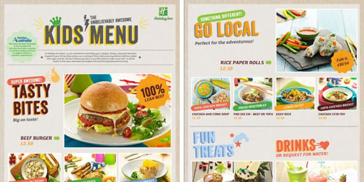 Kids menu's don't have to suck