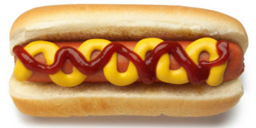 Hot Dogs are the ubiquitous spectator food!