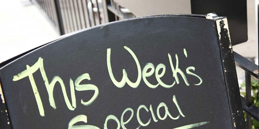 This weeks specials