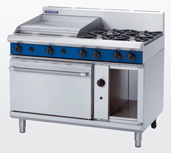 Blue Seal G508B Gas Static Oven 4 Burner 600 Griddle Range