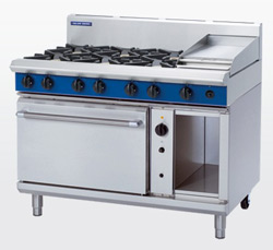 Blue Seal G58C Gas Convection Oven 6 Burner 300 Griddle Range