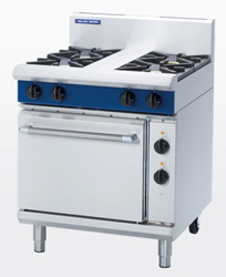 Blue Seal GE505D Electric Static Oven 4 Gas Burner Range